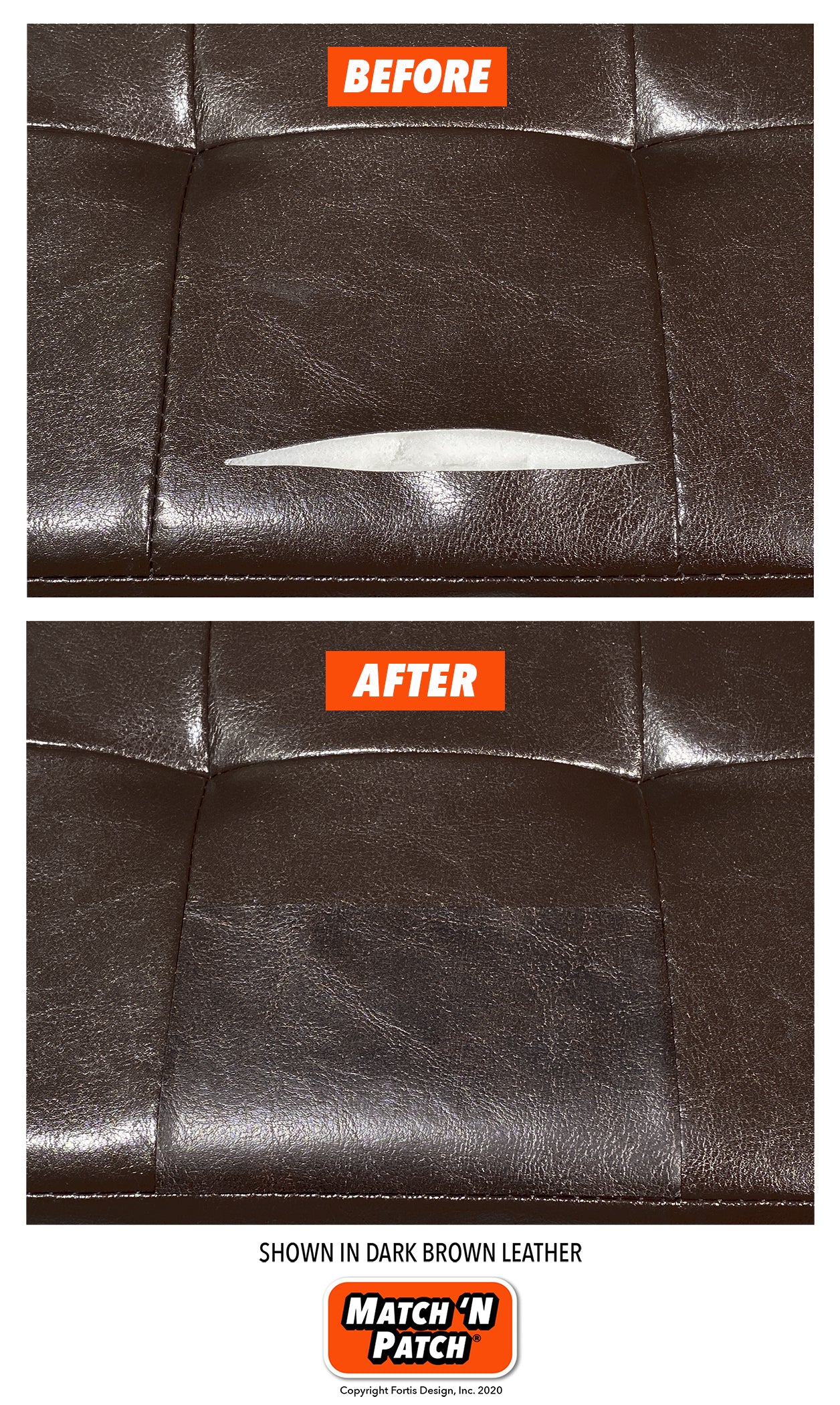 Black Leather Repair Tape – 3x72 in