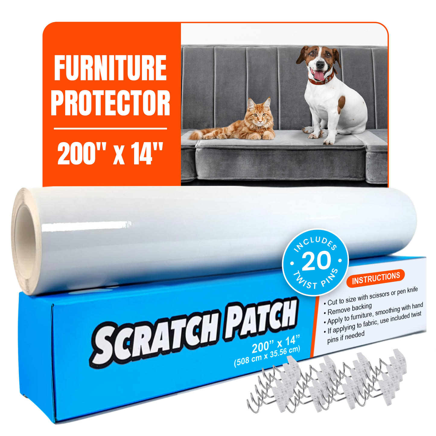 Scratch Patch Furniture Protector – 200 x 14 Inches