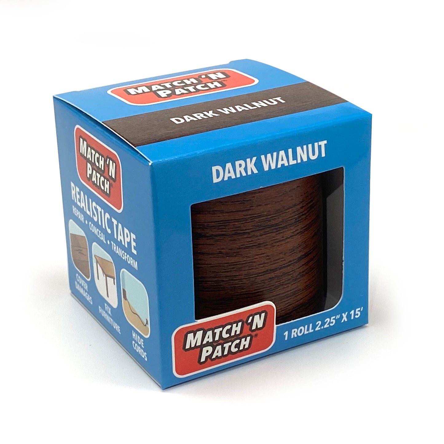 Dark Walnut Wood Print Repair Tape